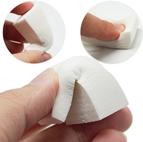 40pcs Nail Art Sponges, Triangle Make Up Sponges Cosmetic Sponge Wedges, Triangle Shape Makeup Foundation Beauty Tool