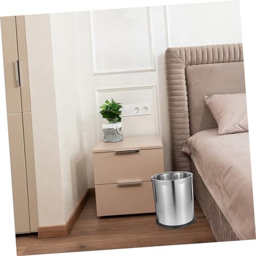Caneca de basura de acero inoxidable para baño miniatura 6
