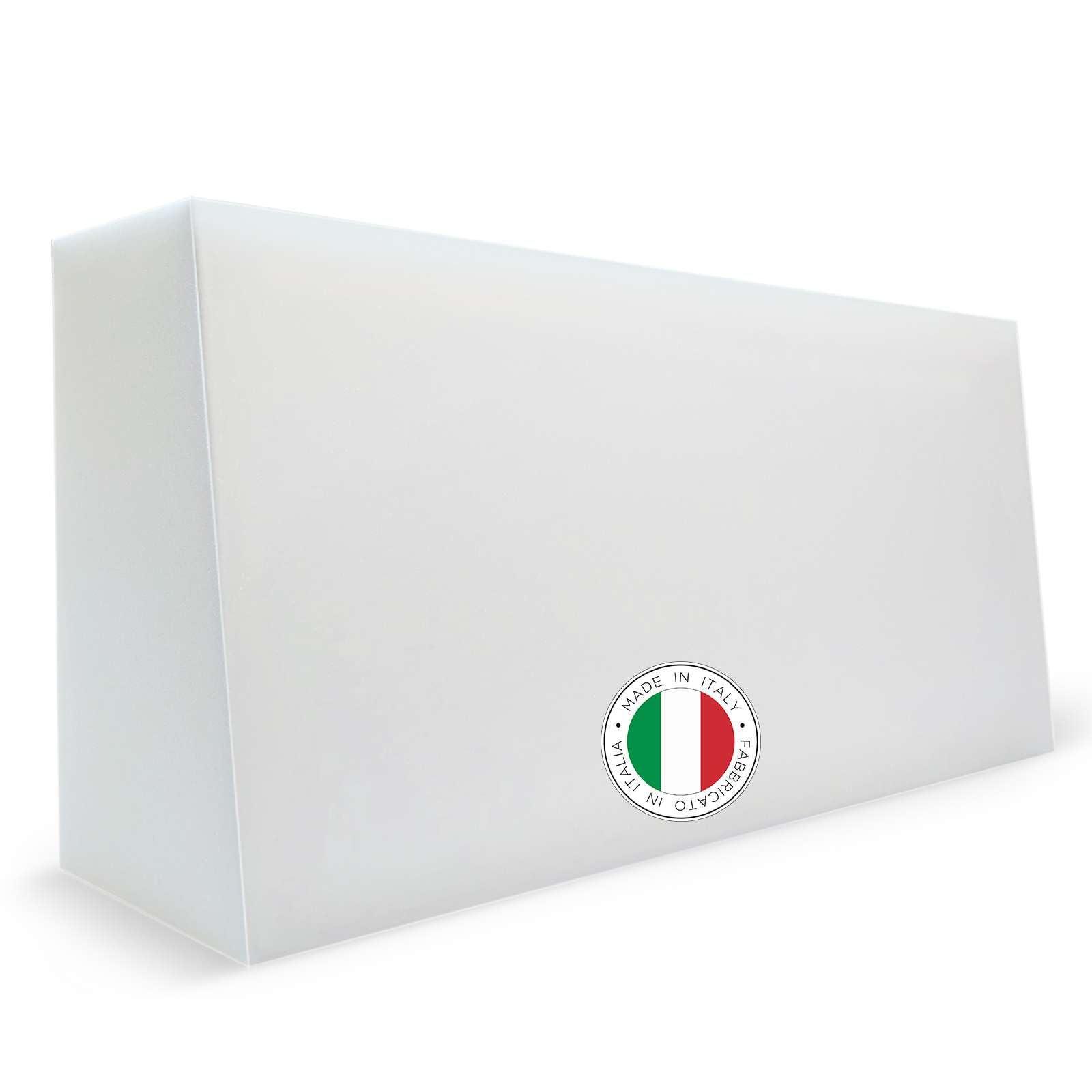 TENDEEVOLUTION Cuscino Schienale Divano Sagomato in Gommapiuma 100x50x16 cm, Densità 18. Spalliera Divano o Cuscino Schienale Letto a Ponte, Poltrone, Gommapiuma per Divani