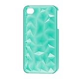 Materiale: plastica dura Ruilogod Cover Plasty Plasty Plasty Plasty Turquoise Clear per 4 4S 4GS