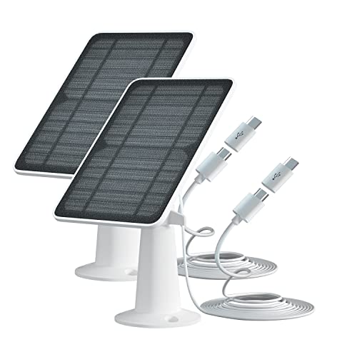 Solar Panel Charger Compatible with Eufycam 3/3C/2C/2C Pro/E40/E20/2/2 Pro/E/L20/L40/Solo/SoloCam...