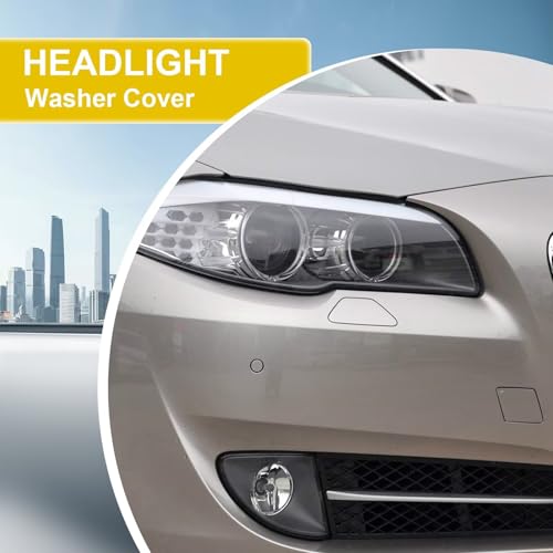 Goholy Car Front Bumper Headlight Washer Cover Compatible with BMW 5 Series F10 F18 528i 535i 550i Sedan 2011 2012 2013 51117246869 51117246870 White Right Passenger Side by Goholy - Used condition - Image 4
