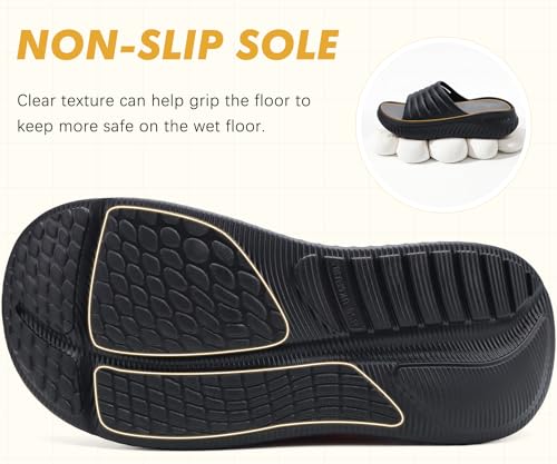 GPOS Womens Recovery Slides Sandals with Orthotic Plantar Fasciitis Relief Comfortable Athletic ladies Sandals with Thick Cushion Sole for Indoor Outdoor4