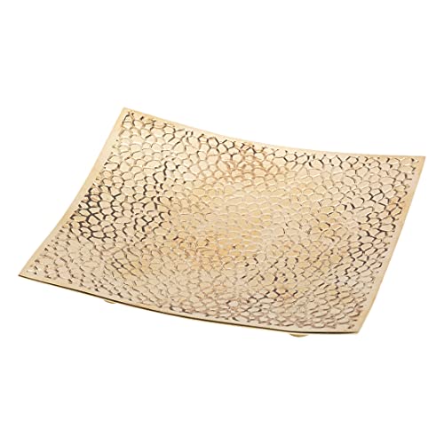 NKlaus Piatto per candele quadrato 10x10cm motivo