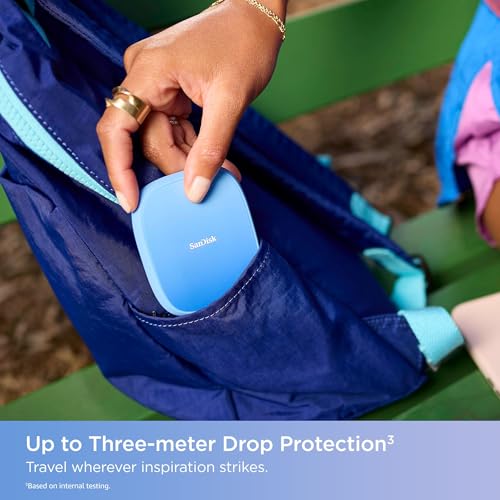 Image of SanDisk 1TB Creator Phone SSD - Up to 1,000 MB /s - Compatible with MagSafe for Your USB-C Smartphone - Shoot in ProRes with iPhone 15 Pro /Pro Max and iPhone 16 Pro /Pro Max - SDSSDE62C-1T00-G25