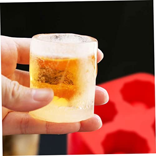 Molde para cubitos de hielo de silicona con forma de copa de vino miniatura 2