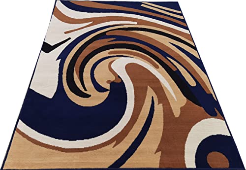 Image of Home Decore Acrylic Carpet for Your Living Room & Drawing Room Aywhere in Your Home (180X240 Blue Colour)- 6x8 Feet
