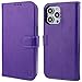 Bocasal Wallet Case for iPhone 14 Pro Max, RFID Blocking Magnetic Flip Case with Card Slots Holder Kickstand Wrist Strap, PU Leather Folio Shockproof Protective Cover 6.7 Inch (Purple)