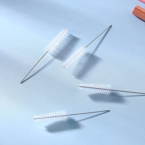 Hearing Aid Cleaning Tool Hearing Aid Vent Tube Brush Tube Cleaning Tool Small Pipe Brush for Clean Small Holes or Pipes (10 Pieces)