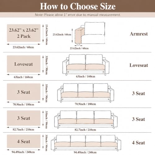 KELUINA Waterproof Couch Covers for Pets, Faux Fur Pet Couch Covers for Dogs, Pet Friendly 3 Seat Sofa Cover, Non Slip Washable Furniture Protector for Living Room(Light Gray, 35.43"x 62.99" 1 Pack) - image 2