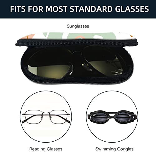 Image of Sunglasses Soft Case with Carabiner Ultra Light Neoprene Zipper Glasses Case
