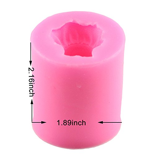 Mujiang Bear Silicone 3D DIY Soap Candle Making Molds Set of 2 - Thumbnail 2