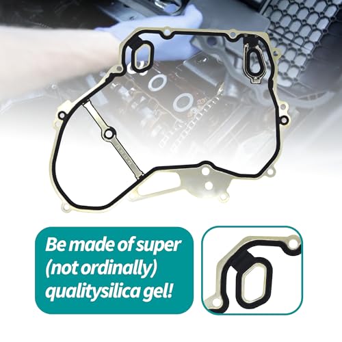 Image of HiSport 24435052 Timing Cover Gasket Set for 2.0L 2.4L Engine | Compatible with Chevrolet Captiva Cobalt Equinox HHR Impala Malibu Orlando GMC Terrain Buick Allure LaCrosse Regal 2005-2017