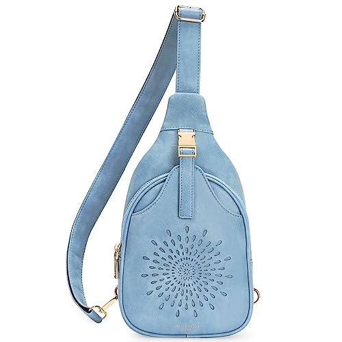 APHISON Sling Bag for Women Womens Wallets 1328-2214 BLUE