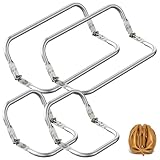 BREANIFULL 4 PCS Taschenbügel Taschen Verschluss U-Förmig Aluminium-Verschluss 12,5×8 cm 25×10 cm Taschenrahmen Verschluesse Rechteckiger Clutch Rahmen für DIY Tasche Ideal für Taschenherstellung