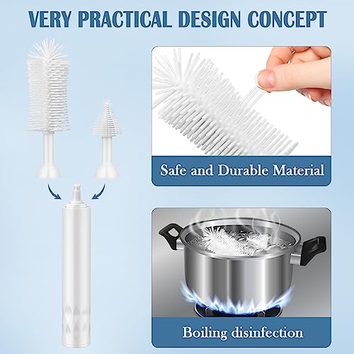 Electric Bottle Brush Set With Baby Bottle Brush Cleaner,Rechargeable Straw Cleaner Brush,Silicone Bottle Brush Kit,For Baby Bottles Pacifiers Straws Travel Bottle Brush Set #TOP3