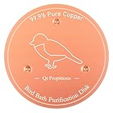 Lusofie Reinigungsscheibe Vogeltränke Kupfer Kupferscheibe für Vogelbad Scheibe Reinkupfer 99,99%...