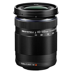 OM SYSTEM Olympus M.Zuiko Digital 40-150mm F4.0-5.6 R Black for Micro Four Thirds System Camera, 3.75x Zoom Lens, Portable Design