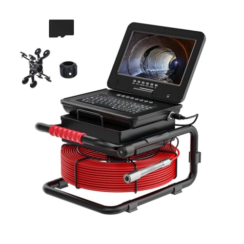 10Videoispezione Per Tubazioni,1080P Telecamera Di Ispezione Tubi,Endoscopio Telecamera Con Trasmettitore 512hz, Endoscopio Rilevatore Di Tubi, Per Conduttura Ispezio(Size:30 M/98 FT,Color:5MM Cable)