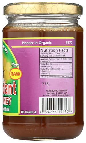 Raw Antioxidant Power Honey YS Eco Bee Farms 13 oz Paste miniatura 5