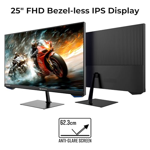 Image of ZEBRONICS N25A 25 inch(62.3 cm) Gaming Monitor, FHD 1920x1080, IPS-Antiglare Display, 250Nits, 180Hz, 1ms MPRT, HDR10, 99% sRGB | 95% DCI-P3, Adaptive Sync, 1 x DP | 1 x HDMI | 1 x 3.5mm