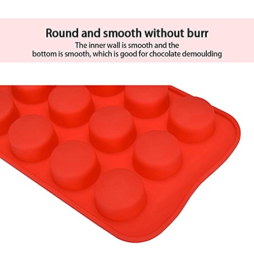 Fdit 2 Stampini In Silicone A Forma Di Fiore Per Cioccolato, Torte, Ghiaccio – 15 Cavità – 20x10,5 Cm - 5