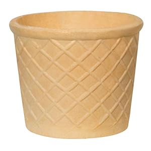 MHM Wafelbeker 80ml 44xØ71mm 24 Stuks Voor Ijs, Fruit & Dessert Bakfeest Ook als Eetbare Muffinvorm Cupcake Eiswaffeln