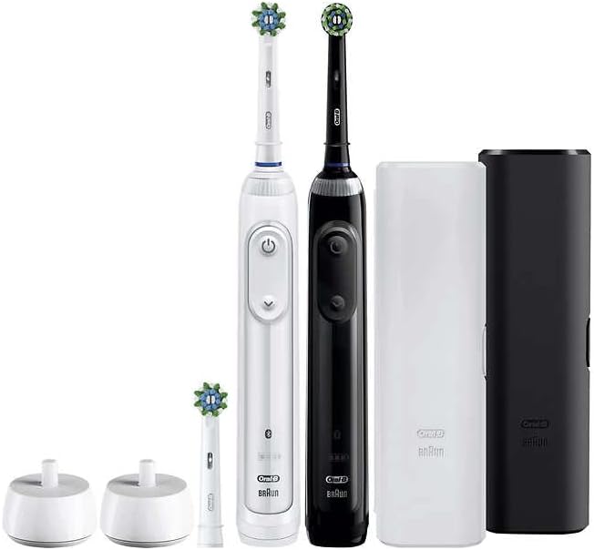 Miniatura 2 de Oral-B Cepillo de dientes eléctrico Professional Clean 5000 X, paquete doble, cepillos de dientes eléctricos recargables, paquete de 2