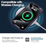 Supdeal Liquid Silicone Case for iPhone 15 Pro - [Camera All-Round Protection] [Soft Microfiber Lining Anti-Scratch] 4 Layer Full Covered Shockproof Gel Rubber Phone Case Cover, 6.1", Dark Purple - Image 5