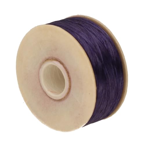 Fil de tissage perles violet foncé 0.15mm nylon ultra résistant anti-effilochage 105m