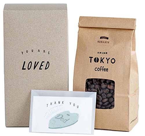 父の日ギフト オーガニック コーヒー豆 中深煎り ペルー TOKYO COFFEE Peru Organic Coffee Beans for Father's Day (メッセージカード付き 200g)
