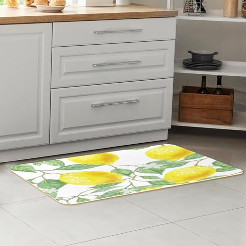 Alfombrillas de cocina estampadas con hojas de alta resistencia y confort 7