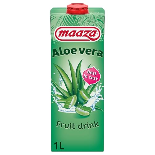 Maaza Aloe vera Fruit Drink, Aloe vera Fruchtsaft zum Genießen, 6x1l