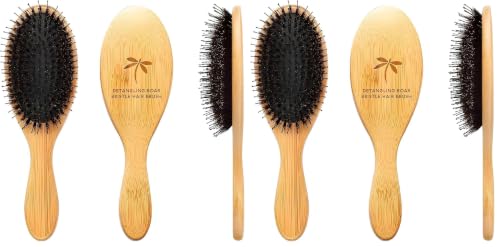 Image of Belula Boar Bristle Hair Brush - Hair Brushes for Women & Mens Hair Brush, Detangler Brush, Hairbrush, Detangling Brush for Long, Curly or Any Type of Hair. (Pack of 2)