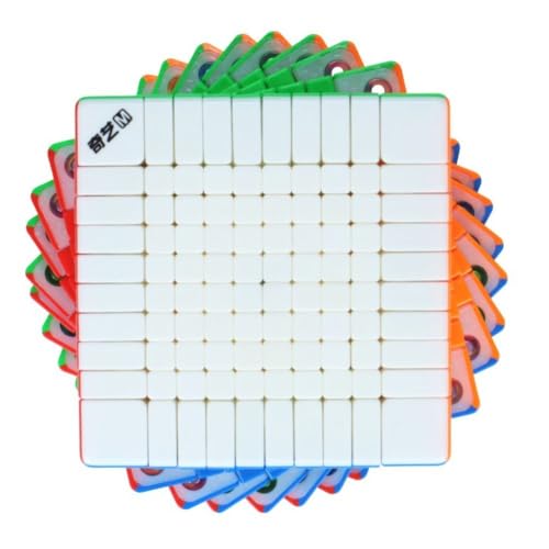 Image of QiYi 10x10 Magnetic Speed Cube | Ball-Core Design and Core Positioning | Ultra-Lightweight 258g and Compact 72mm Flagship 10x10x10 Professional Stickerless Puzzle
