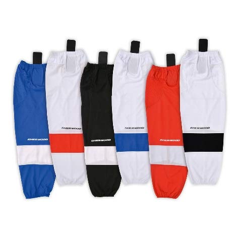 SHER-Wood MESH STUTZEN Strümpfe Socken Eishockey Hockey Skaterhockey Senior weiß/blau