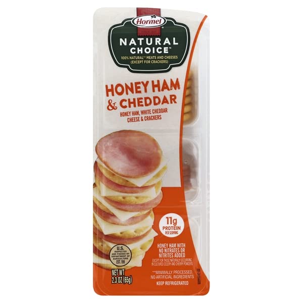 HORMEL NATURAL CHOICE Honey Ham & Cheddar Crackers, 2.3 Oz.