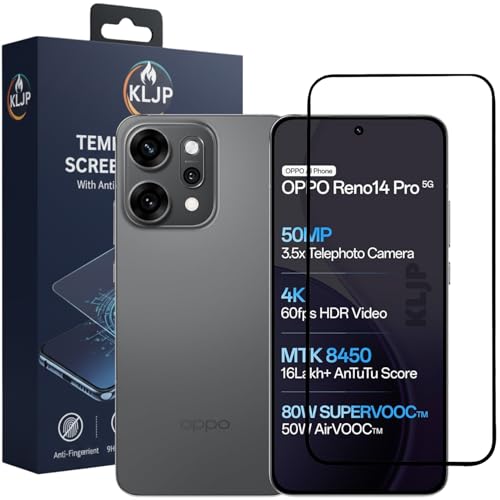 Image of Military-Grade Gorilla Tempered Glass For Oppo Reno 13 and Oppo Reno 14 With Installation Kit | Edge to Edge Coverage | Black