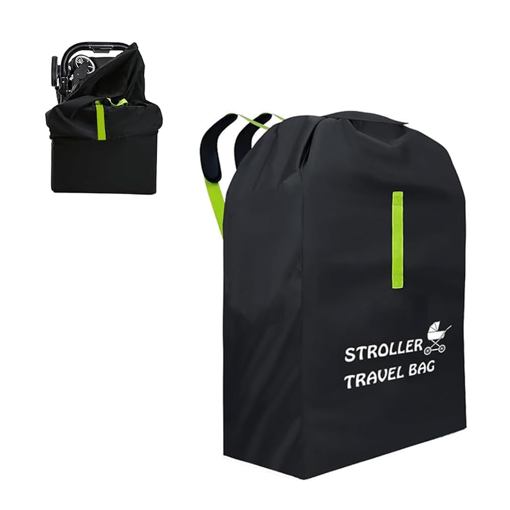 Borsa da Viaggio per Passeggino, Borsa da Viaggio per Seggiolino Auto per Aereo, Copertura Impermeabile con Tracolla per Viaggi Aerei, Oxford 600D, Ottimo per Bagagli Gate (120x63x43)