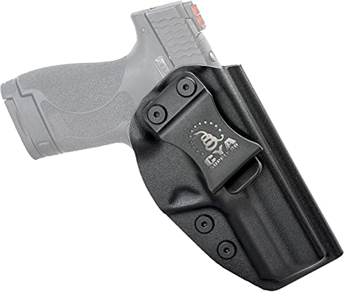 CYA Supply Co. Base IWB Concealed Carrying Holster Fits Smith & Wesson M&P Shield M2.0 4", Black, Right