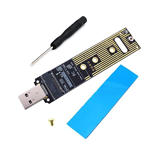 Misamo NVME USB Adapter M.2 NVME SSD USB 3.1 Adapter 10 Gbps USB3.1 Gen 2 f&uuml;r M2 NVMe 2230 2242 2260 2280 SSD