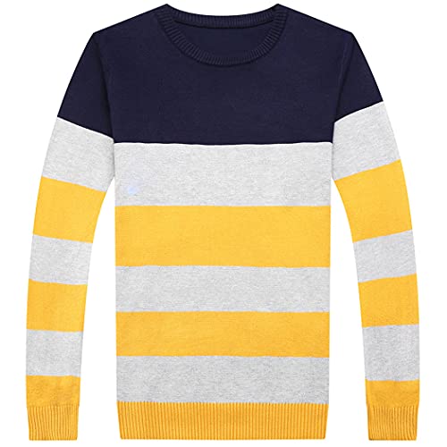 Casual Knitted Sweater Men Pullover Clothing Fashion Tops Knit Striped Warm Mens Sweaters Pullovers3