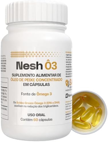 Nesh Ô3 Ômega 3 1650mg (EPA 990mg e DHA 660mg) - 60 Cápsulas - Ca...