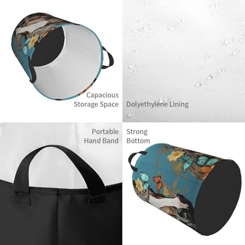 Panier à linge autonome pliable et imperméable avec poignées solides - 5