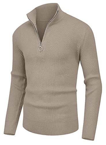 Sailwind Pull doux à col roulé classique côtelé pour homme, Aa-kaki., XXL Cover