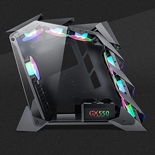 Image of SYGA Alien Gaming Water-Cooled Game case ATX Large Plate Tempered Glass Side-Through Desktop Computer case Conan Gray