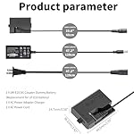F1TP-ACK-E10-AC-Power-Supply-Adapter-DR-E10-Dummy-Battery-Kit-Replace-LP-E10-Battery-for-Canon-EOS-Rebel-T3-T5-T6-T7-1100D-1200D-1300D-1500D-2000D-CamerasBlack