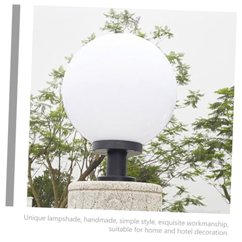 Lampe extérieure pour poteau 50 mm en acrylique pour l'éclairage de clôture de jardin - 6
