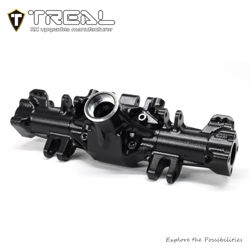Image of TREAL Aluminum 7075 Axle Housing Set (1P) CNC Billet Machined Upgrades for 1 /18 Mini LMT(Black)