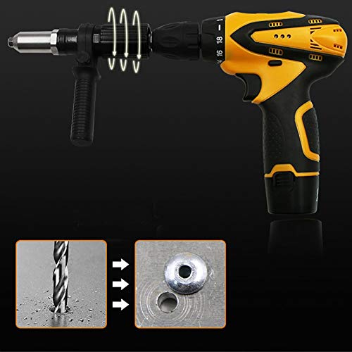 N/H Elektrischer Nietenzange Adapter, Alldo Blindnietadapter nietpistole Kernzug ​​Zubehör für Akkuschrauber und Bohrmaschinen